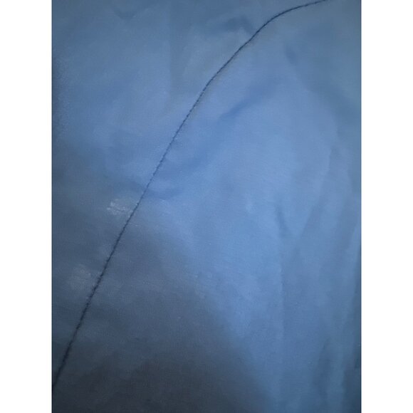 Eddie Bauer Womens Blue Sleeveless Button-Down Shirt Large Polyester - Picture 6 of 12